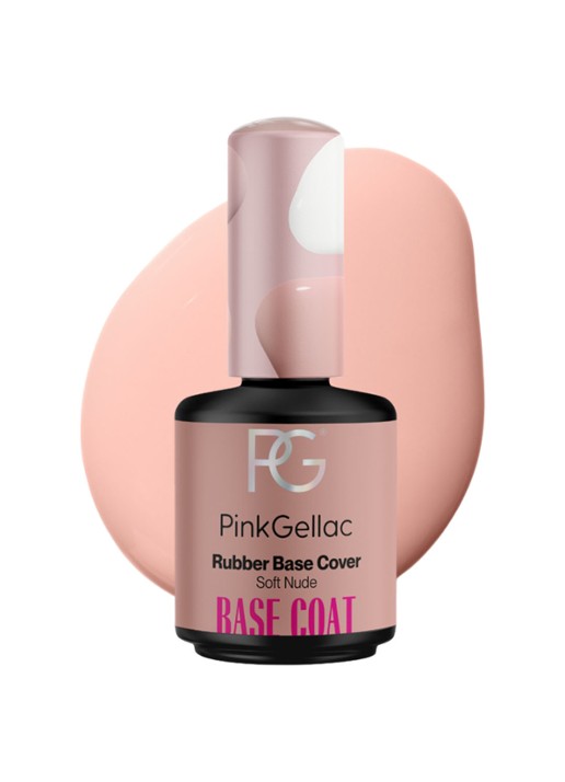Pink Gellac Soft Nude Rubber Base - base coat gel nagellak