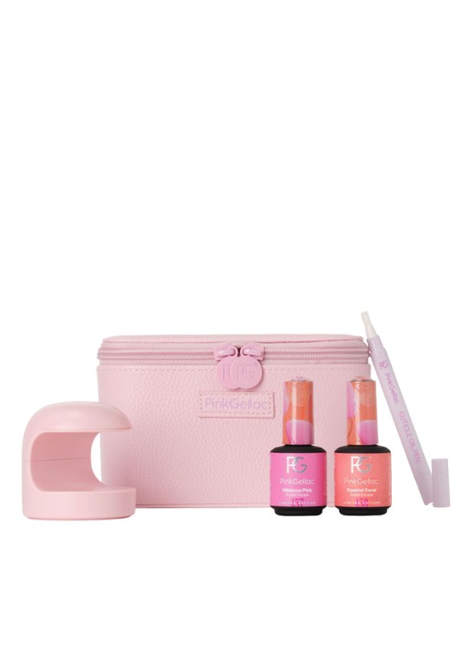 Pink Gellac Sunset Escape Travel Set 2025 -  Nagellak set - voorkant undefined