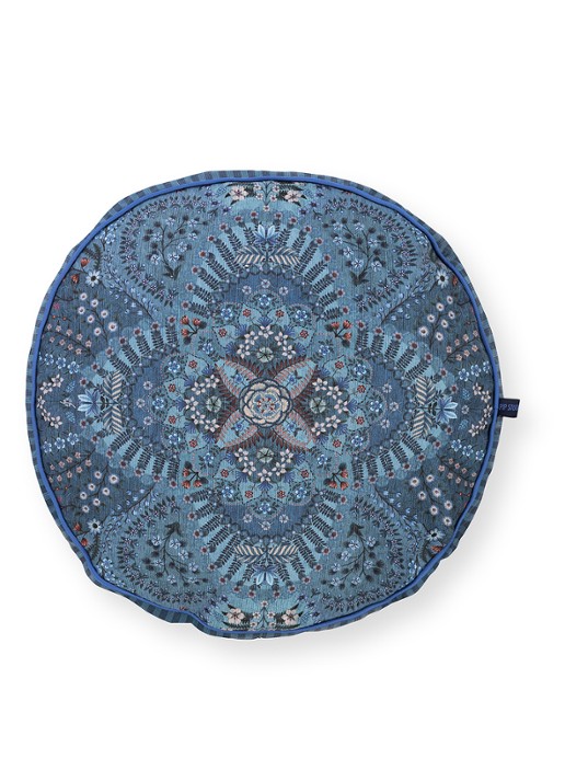 Pip Studio Alfombra sierkussen 40 cm - voorkant 6 blauw