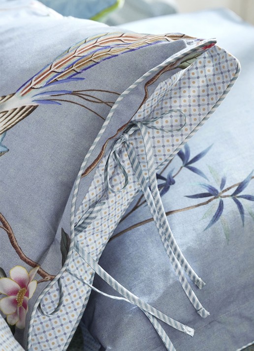 Pip Studio Bamboo Blossom dekbedovertrekset - inclusief kussenslopen - detail 6 lichtblauw