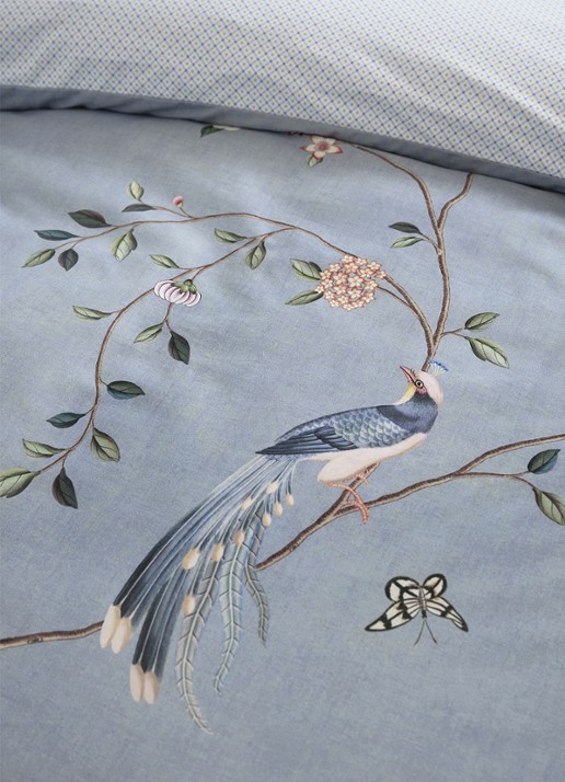 Pip Studio Bamboo Blossom dekbedovertrekset - inclusief kussenslopen - detail 7 lichtblauw