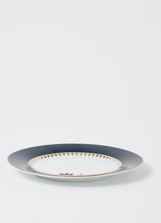 Pip Studio Berry Blues ontbijtbord 17 cm - voorkant 2 indigo