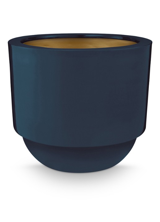 Pip Studio Bloempot voor binnen 40 x 35 cm - voorkant blauw