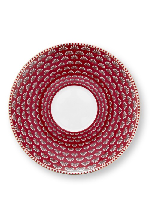 Pip Studio Blooming Tales Fantasy kop en schotel set van 2 - detail 7 donkerrood