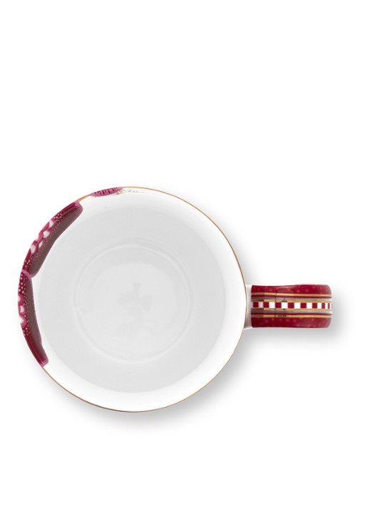 Pip Studio Blooming Tales Fantasy kopje set van 2 - detail 3 donkerrood