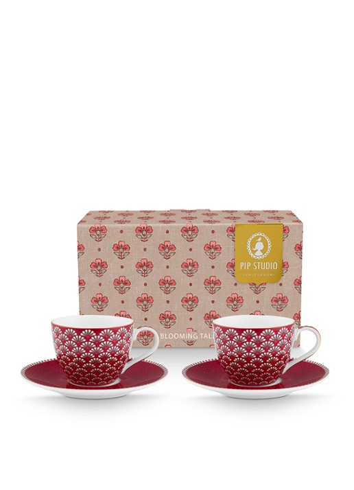 Pip Studio Blooming Tales kop en schotel set van 2