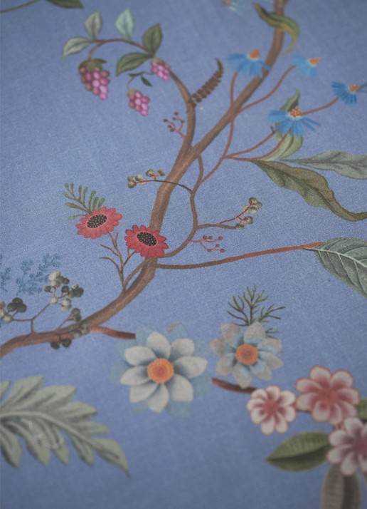 Pip Studio Bustani bedsprei 150 x 200 cm - detail 5 donkerblauw