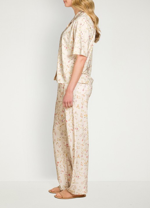 Pip Studio Flora pyjamatop met bloemenprint