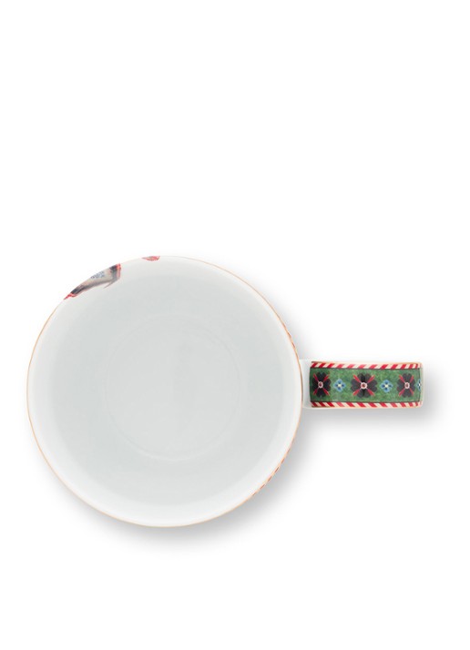 Pip Studio Flower Blues mok - achterkant 3 blauw