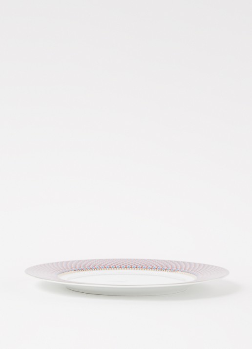 Pip Studio Flower Festival dinerbord 26,5 cm - voorkant 3 blauwgrijs
