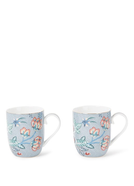 Pip Studio Flower Festival espressokopje 14,5 cl set van 2