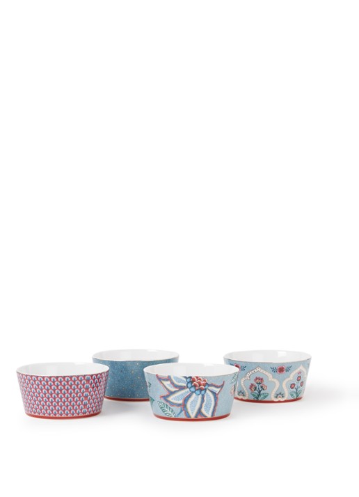 Pip Studio Flower Festival kom 12 cm set van 4