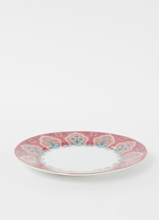 Pip Studio Flower Festival ontbijtbord 21 cm - voorkant 3 roze