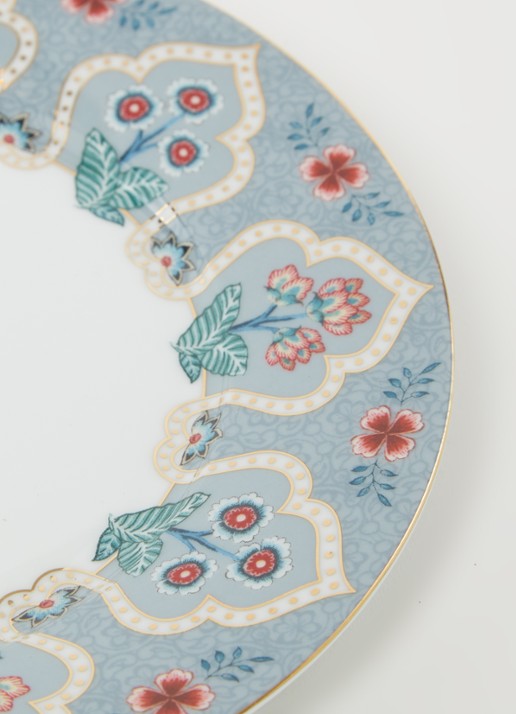 Pip Studio Flower Festival ontbijtbord 21 cm - detail 3 blauwgrijs
