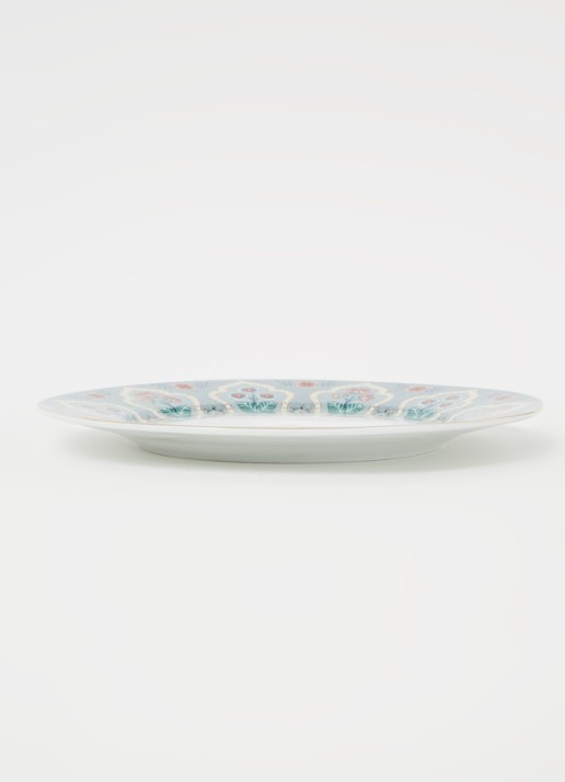 Pip Studio Flower Festival ontbijtbord 21 cm - voorkant 2 blauwgrijs