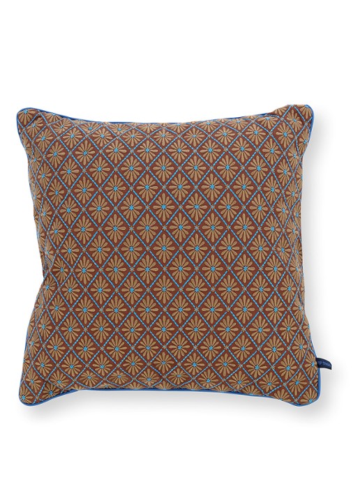Pip Studio Giyani sierkussen 50 x 50 cm - voorkant 5 blauw