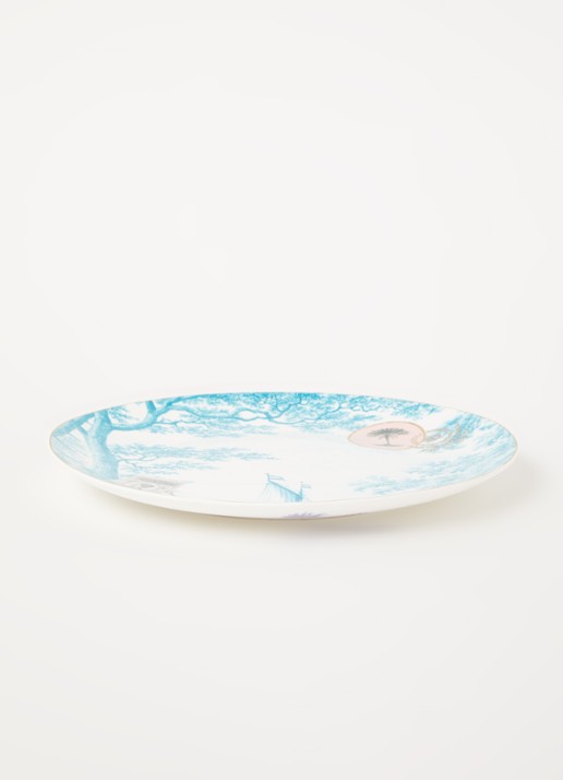 Pip Studio Heritage Boat dinerbord 23 cm  - voorkant 2 zeegroen