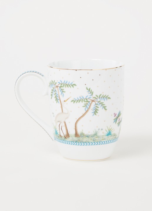 Pip Studio Jolie L mok 35 cl - voorkant 2 wit