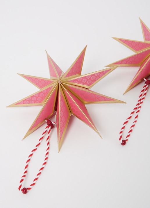 Pip Studio Jouw cadeau: Christmas Star kerstster set van 4 - detail 3 roze
