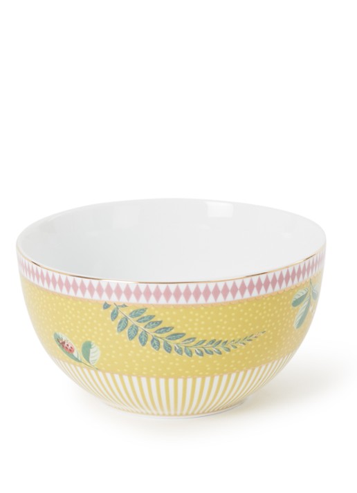 Pip Studio La Majorelle kom 12 cm  - voorkant okergeel