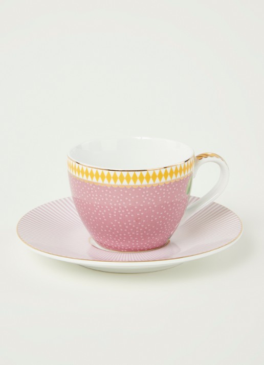 Pip Studio La Majorelle kop en schotel 12 cl - voorkant 2 oudroze