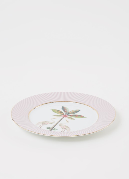 Pip Studio La Majorelle ontbijtbord 21 cm - voorkant 2 lichtroze