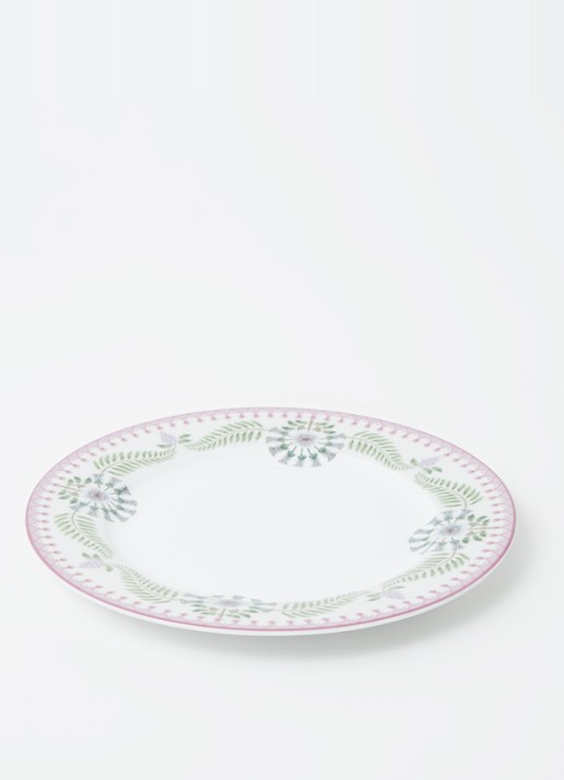 Pip Studio Lily & Lotus dinerbord 23 cm - detail 4 gebroken wit