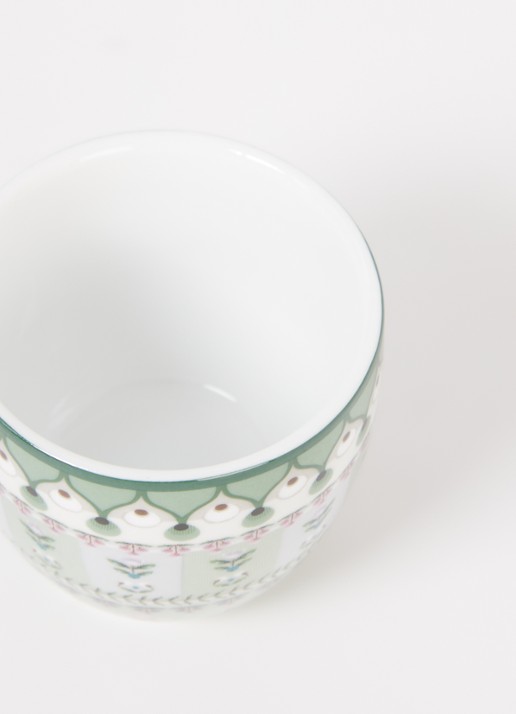 Pip Studio Lily & Lotus Moon Delight eierdop 4 cm - voorkant 2 lichtgroen