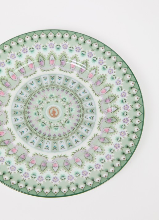 Pip Studio Lily & Lotus Moon Delight gebaksbordje 17 cm - detail groen