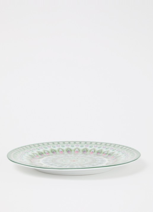 Pip Studio Lily & Lotus Moon Delight gebaksbordje 17 cm - voorkant 3 groen