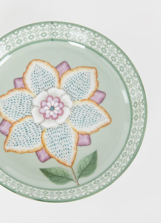 Pip Studio Lily & Lotus theetip 9 cm - detail lichtgroen