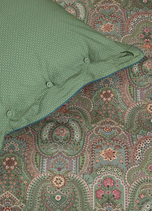 Pip Studio Little Jabali dekbedovertrekset van katoen perkal 200TC – inclusief kussenslopen - detail 5 groen