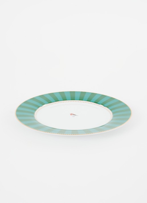 Pip Studio Love Birds dinerbord 26,5 cm - detail 4 groen