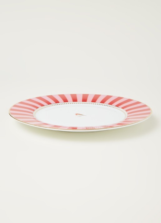 Pip Studio Love Birds dinerbord 27 cm - voorkant 3 steenrood
