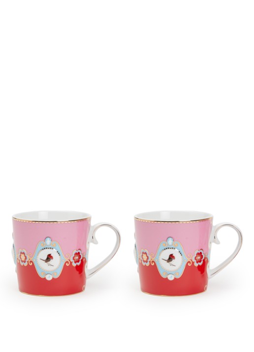 Pip Studio Love Birds kopje 30 cl set van 2