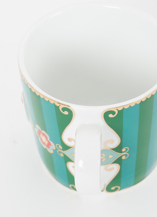 Pip Studio Love Birds Medaillon espressokopje 15 cl - voorkant 2 groen