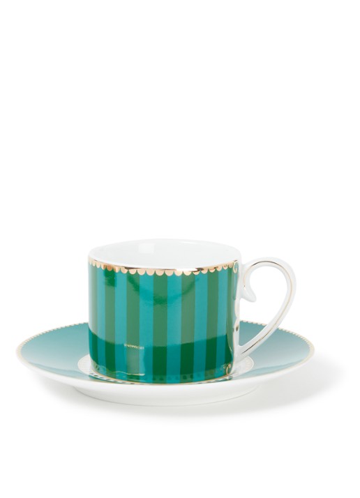 Pip Studio Love Birds Medallion espressokopje en schotel 12,5 cl