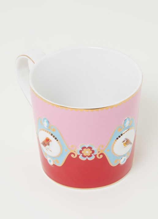 Pip Studio Love Birds Medallion kopje 15 cl - detail 3 lichtroze