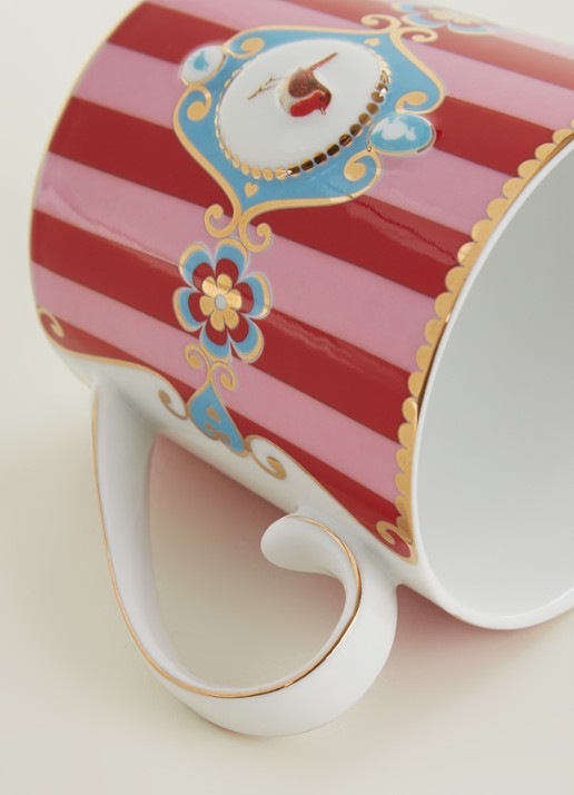 Pip Studio Love Birds Medallion kopje 15 cl - detail 3 steenrood