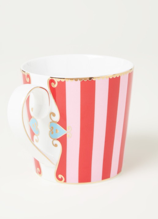 Pip Studio Love Birds Medallion kopje 25 cl - detail 3 steenrood