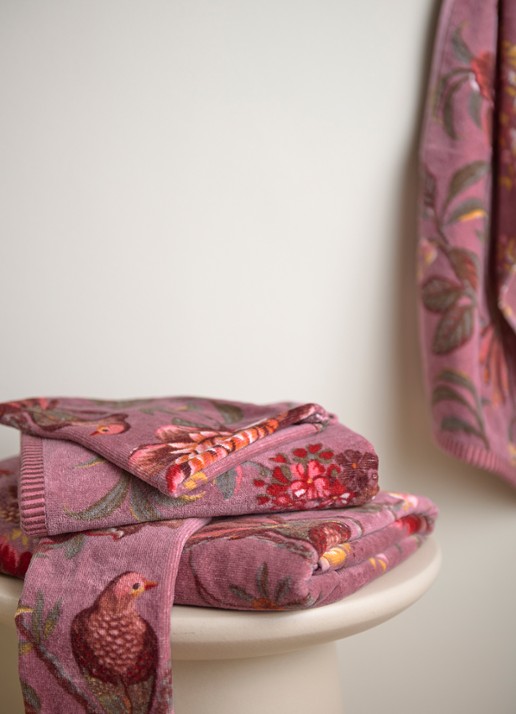 Pip Studio Mauve badhanddoek 55 x 100 cm - detail 3 paars