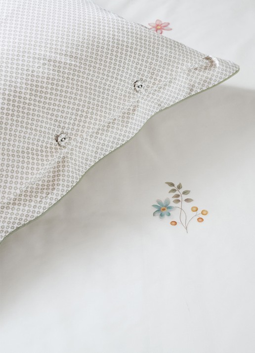 Pip Studio Mughal Flower dekbedovertrekset - inclusief kussenslopen - detail 5 gebroken wit
