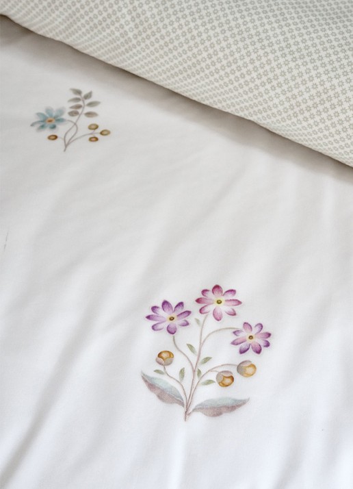 Pip Studio Mughal Flower dekbedovertrekset - inclusief kussenslopen - detail 7 gebroken wit