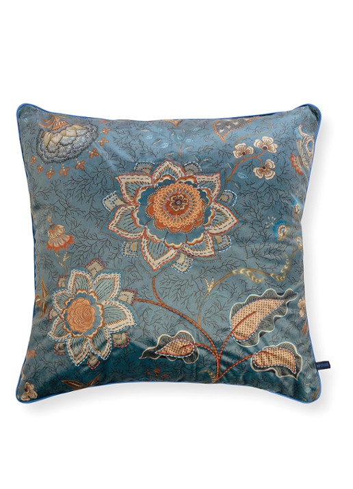 Pip Studio Mumbai Morning sierkussen 60 x 60 cm - voorkant 5 blauw