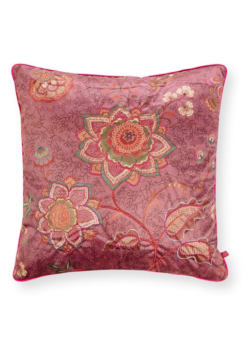 Pip Studio Mumbai Morning sierkussen 60 x 60 cm - voorkant 2 roze
