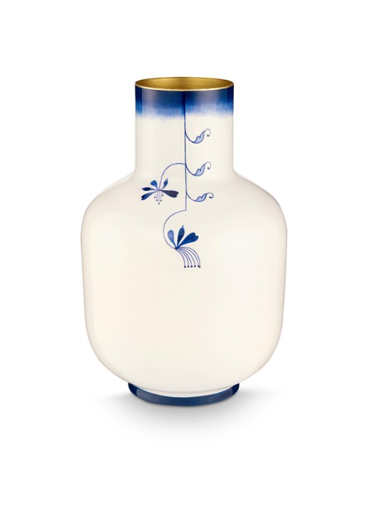 Pip Studio Pip & The Blue Bird vaas 36 cm - voorkant 2 blauw