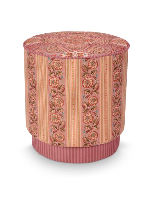 Pip Studio Rosa Rani poef 40 x 45 cm