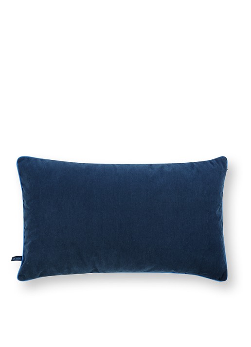 Pip Studio Rosa Rani sierkussen 65 x 39 cm - achterkant 3 blauw