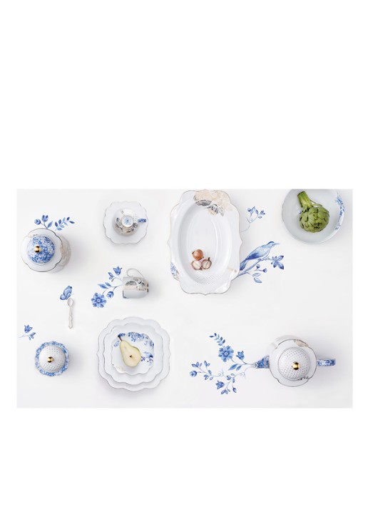 Pip Studio Royal diep bord 23,5 cm - detail 4 wit