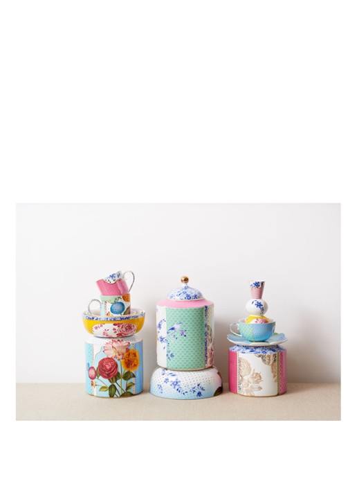 Pip Studio Royal Medium voorraadpot 1,9 liter - voorkant 2 multicolor